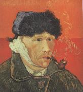 Self-Portrait with Bandaged Ear and Pipe (nn04) Vincent Van Gogh